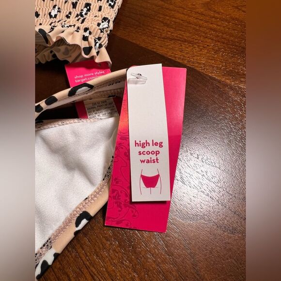 Xhilaration Animal Print Off-Shoulder Bikini Set NWT SMALL - Picture 2 of 9